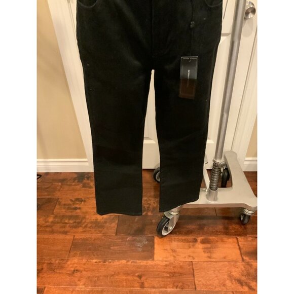BCBG Max Azria Black Denim High Rise Cropped Bootcut Jeans Size 26 NWT! $198 - Picture 3 of 8